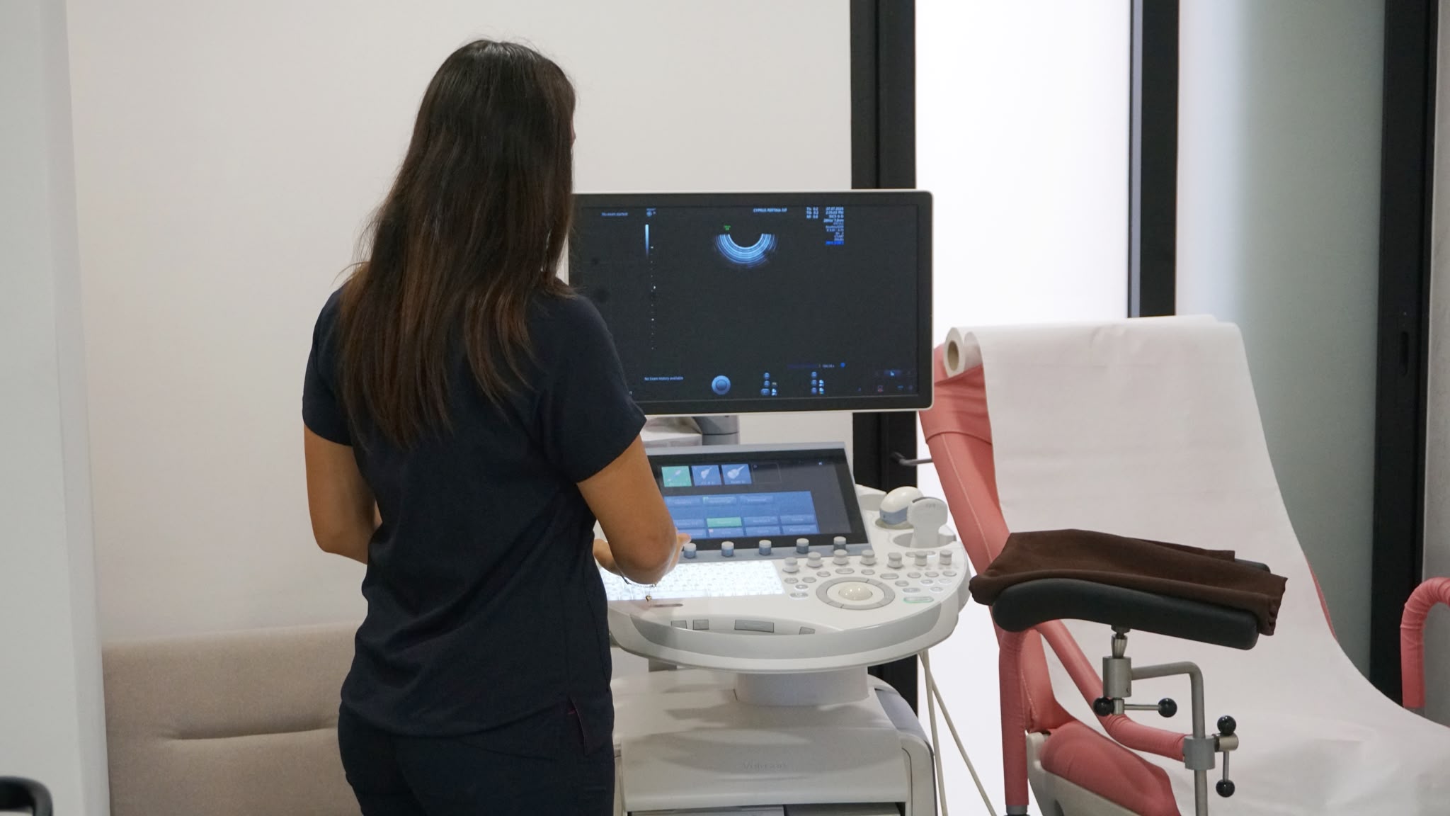 The ultrasound suite at Fertina IVF